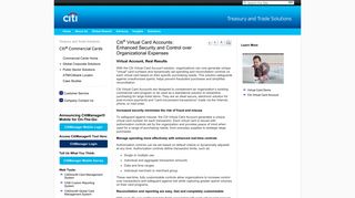 
                            1. Citi Virtual Card Accounts - Citibank