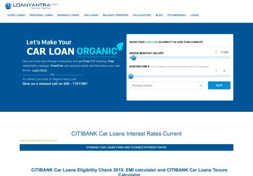 
                            12. Citibank Car loans Apply Online 2018 - Interest Rate, Documents ...