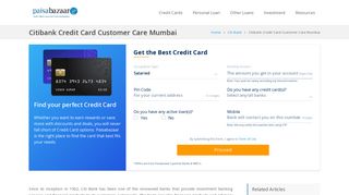 
                            8. Citibank Credit Card Customer Care Mumbai - 24x7 Toll Free Number