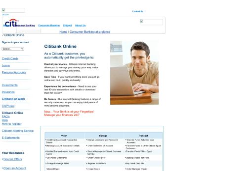 
                            10. Citibank Egypt Citibank Online