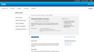 
                            13. Citibank® Global Transfers - Send money to any Citi account - Citibank