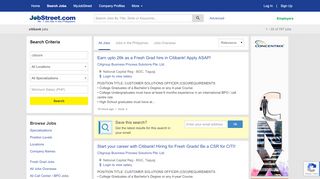 
                            10. Citibank Jobs in Philippines, Job Hiring | JobStreet.com.ph