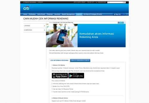 
                            3. Citibank Online Banking - Citibank Indonesia