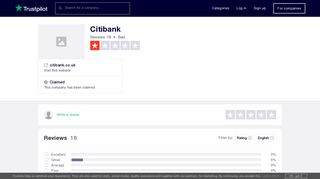 
                            7. Citibank Reviews | Read Customer Service Reviews of citibank.co.uk