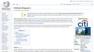 
                            10. Citibank Singapore - Wikipedia