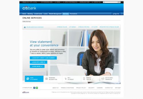 
                            4. Citibank Thailand - Citibank Online