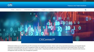 
                            2. CitiConnect® | Channel Services | Treasury and Trade Solutions