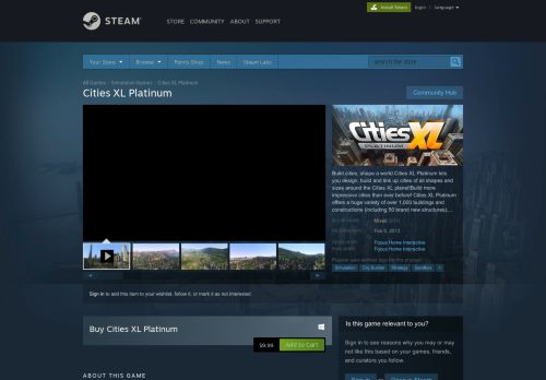 
                            10. Cities XL Platinum on Steam