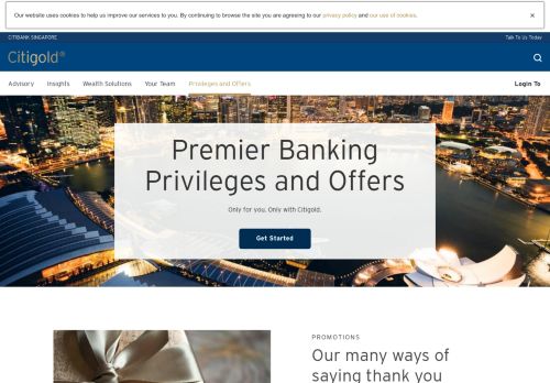 
                            13. Citigold Privileges, Premier Banking Services ... - Citibank Singapore
