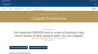 
                            7. Citigold Promotions, Offers and Rewards ... - Citibank Singapore