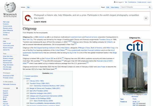 
                            13. Citigroup - Wikipedia
