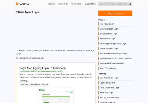 
                            13. Citilink Agent Login