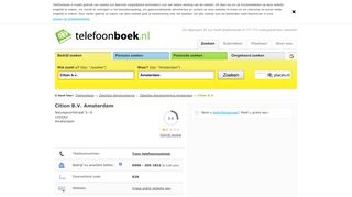 
                            8. Cition B.V. in Amsterdam - Zakelijke dienstverlening - Telefoonboek.nl ...