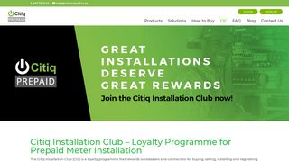 
                            9. Citiq Installation Club | CIC | Prepaid Meter Installation Rewards