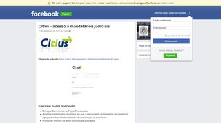 
                            4. Citius - acesso a mandatários judiciais | Facebook
