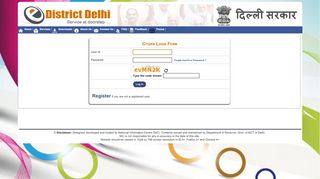 
                            10. Citizen Login Form - Home | e-District Delhi | Department of Revenue ...