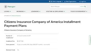 
                            11. Citizens Insurance Company of America Installment ...