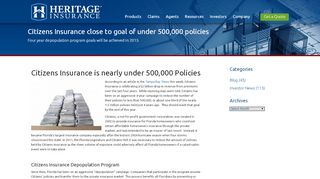 
                            12. Citizens Insurance is nearly under 500,000 Policies - ...