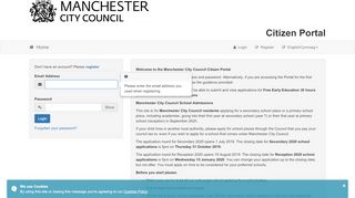 
                            13. Citizens Portal - Logon - Manchester City Council