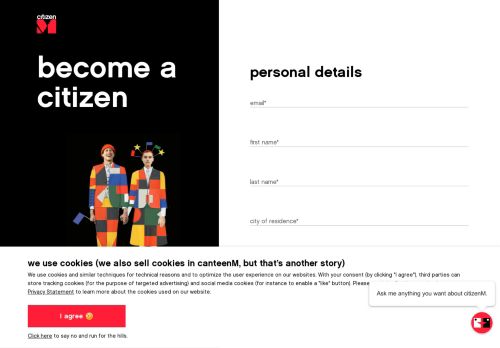 
                            10. citizens sign up | citizenM hotels