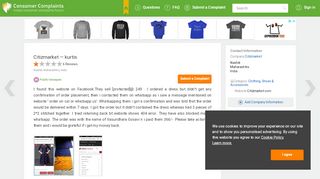 
                            2. Citizmarket — kurtis - Indian Consumer Complaints Forum