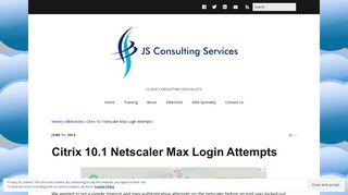 
                            5. Citrix 10.1 Netscaler Max Login Attempts - JS Consulting Services