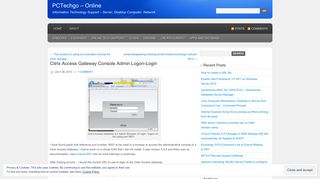 
                            8. Citrix Access Gateway Console Admin Logon-Login | PCTechgo - Online