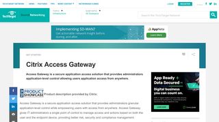 
                            10. Citrix Access Gateway - SearchNetworking - TechTarget