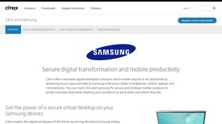 
                            3. Citrix and Samsung - Citrix