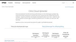 
                            4. Citrix Cloud-tjenester – leverer sikre digitale arbeidsplasser – Citrix