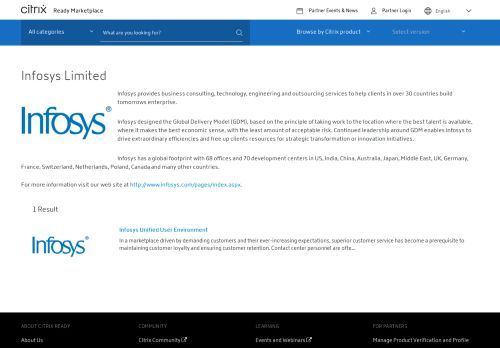 
                            6. Citrix Compatible Products from Infosys Limited - Citrix Ready ...