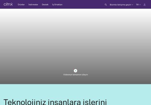 
                            13. Citrix: Daha İyi Bir Çalışma Şekli İçin İnsan Merkezli Çözümler - Citrix