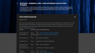 
                            7. Citrix Default Passwords - SeeTricks