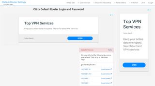 
                            6. Citrix Default Router Login and Password - Clean CSS
