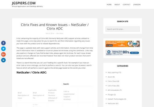 
                            6. Citrix Fixes – NetScaler / Citrix ADC – JGSpiers.com