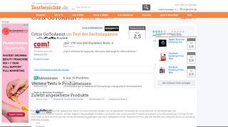 
                            10. Citrix GoToAssist im Test ▷ Testberichte.de-∅-Note