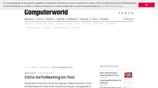 
                            11. Citrix GoToMeeting im Test - computerworld.ch