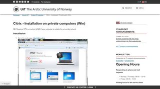 
                            9. Citrix - Installasjon Privatmaskin (Win) | UiT