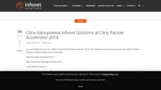 
                            8. Citrix Italia premia Infonet Solutions al Citrix Partner Acceleretor 2018