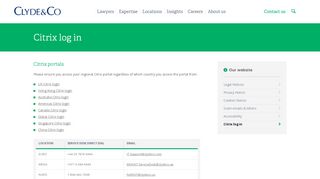 
                            5. Citrix log in : Clyde & Co (en)