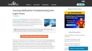 
                            4. Citrix Logon Issues & Problems – Two Ways to Fix Them | eG ...