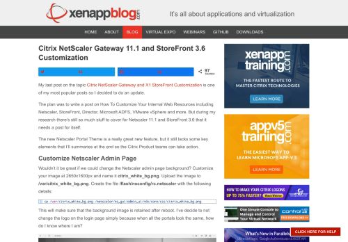 
                            12. Citrix NetScaler Gateway 11.1 and StoreFront 3.6 Customization ...