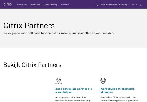 
                            2. Citrix Partners – Meer informatie over Citrix Partners – Citrix
