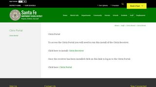 
                            11. Citrix Portal / Citrix Portal - Santa Fe ISD