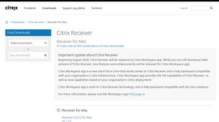 
                            1. Citrix Receiver - Receiver for Mac - Citrix