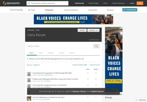 
                            4. Citrix Software Forum for IT Pros - Spiceworks Community