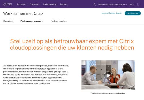 
                            6. Citrix Solution Advisor – Details Partner-programma - Citrix