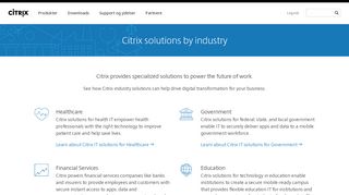 
                            9. Citrix Solutions by Industry - Citrix