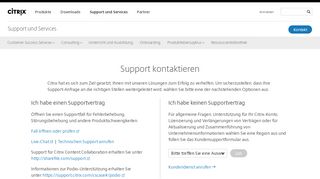 
                            7. Citrix Support-Anfrage stellen – Citrix