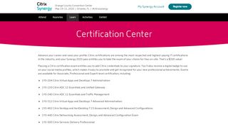 
                            8. Citrix Synergy 2019 Certification Center